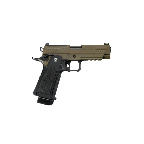 ARCTURUS Vanguard 4.3" Hi-Capa GBB Pistol w/Optics Ready Slide BLK-TAN