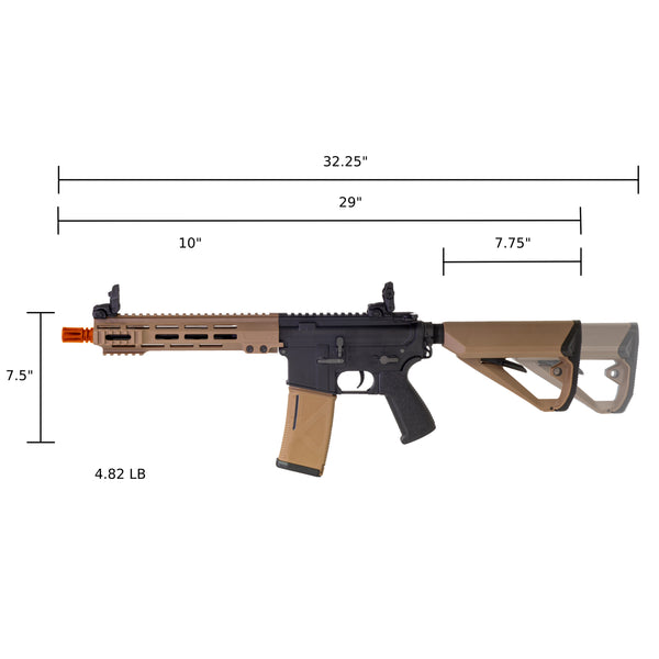 ARCTURUS LWT MK-I CQB 10" AEG SPORT Black-Tan Starter Pack