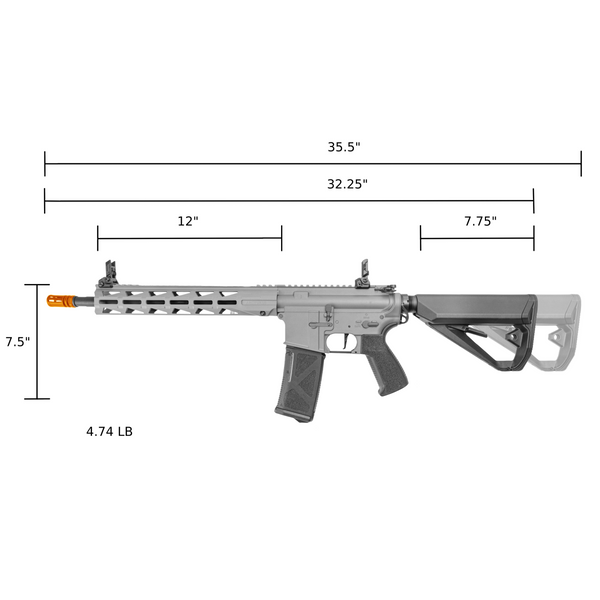 ARCTURUS LWT MK-III Carbine 12" SPORT AEG SE® Grey Starter Pack