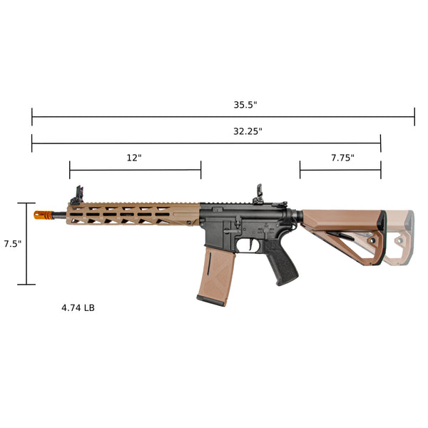 ARCTURUS LWT MK-III Carbine 12" SPORT AEG SE® Black-Tan Starter Pack
