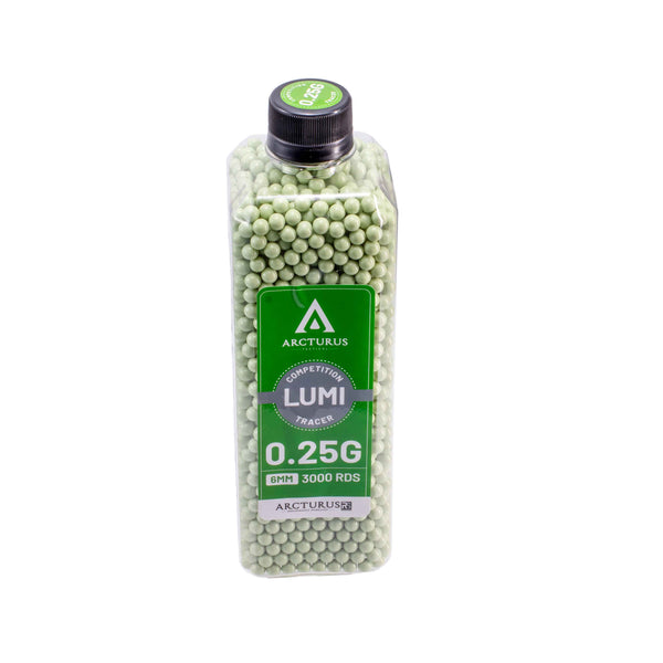 ARCTURUS RS® LUMI Match Grade Sport Green Tracer 6mm Airsoft BBs 0.25g 3000rds