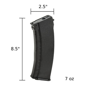 AK74 Bakelite 30/135Rds Variable-Cap EMM Magazine BLK