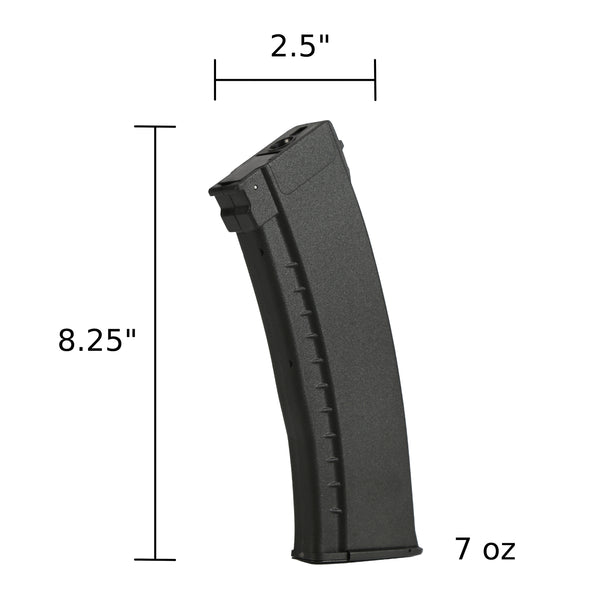 ARCTURUS AK74 Bakelite 550Rds Hi-Cap Wheel EMM Magazine BLK  [5-PACK]