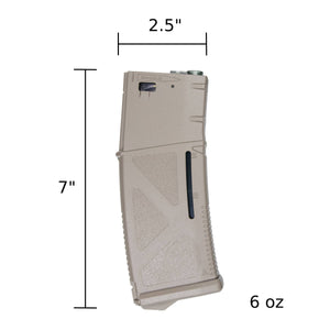 ARCTURUS AR MOD1 M4/M16 30/130Rds Variable-Cap Windowed EMM Magazine FDE [5PACK]