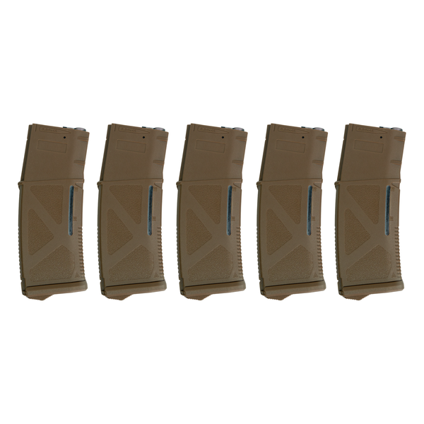ARCTURUS AR MOD1 M4/M16 200Rds Mid-Cap Windowed EMM Magazine FDE [5-PACK]
