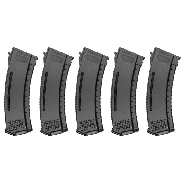ARCTURUS AK MOD1 30/130Rds Variable-Cap Windowed EMM Magazine BLK [5PACK]
