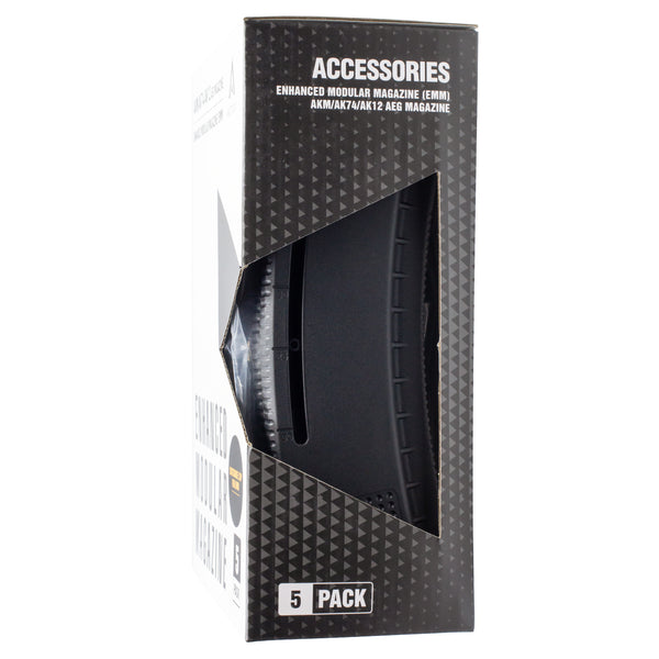 ARCTURUS AK MOD1 30/130Rds Variable-Cap Windowed EMM Magazine BLK [5PACK]