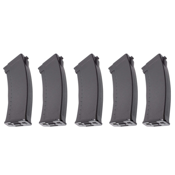 ARCTURUS AK74 Bakelite 200Rds Mid-Cap EMM Magazine BLK [5PACK]