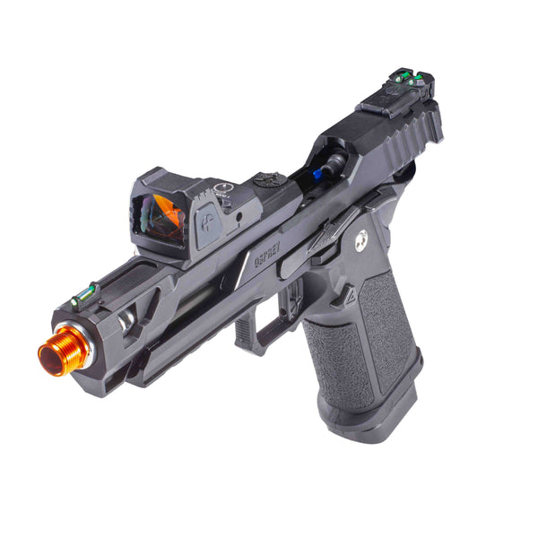 ARCTURUS Osprey 5" Split Slide Hi-Capa GBB DG™ Performance Refined Edition w/ Optics Ready Slide & ARS-1 Red Dot Combo & CNC AL Adjustable Blowback Housing